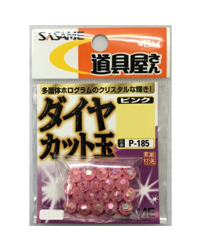 Perles Irisées Sasame Dia Cut Beads Pink P-185