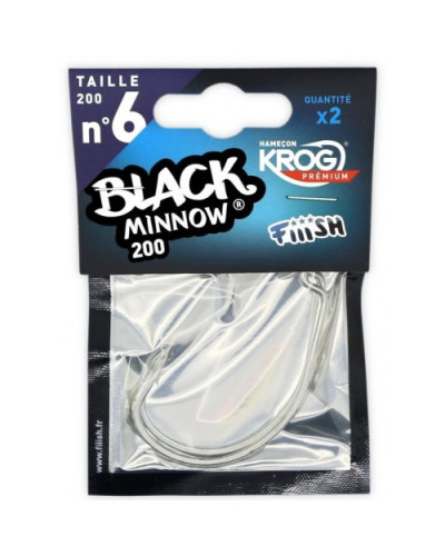 Hameçons Fiiish Black Minnow Taille 200 (Nº6)