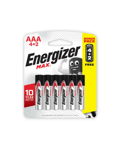 Lot de 6 piles Energizer AAA/LR03/1.5V