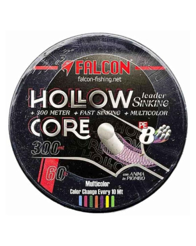 Tresse Falcon Hollow Core Leader Sinking Big Game 300 m 60 lb  27 kg