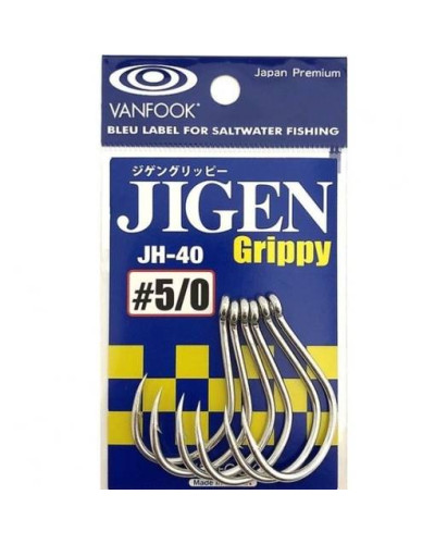 Hameçons VANFOOK JH-40 JIGEN GRIPPY