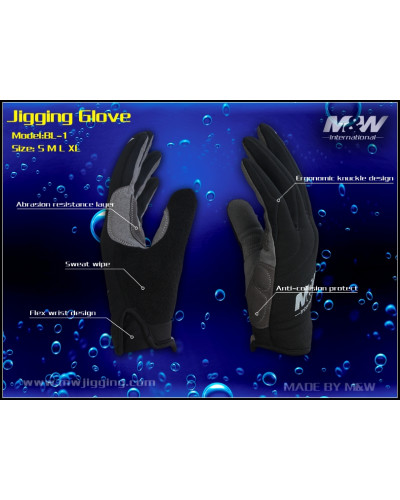 Gants M&W Jigging Gloves (BL‑1)