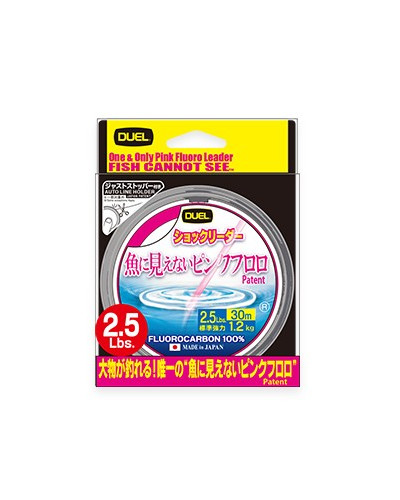 Shock LeaderPink Fluorocarbon FISH CANNOT SEE™ –