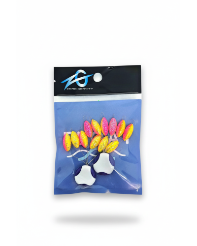 Perles Flottantes Zéro Gravity Ovale 15mm  avec Stop Fil (x12 pièces)